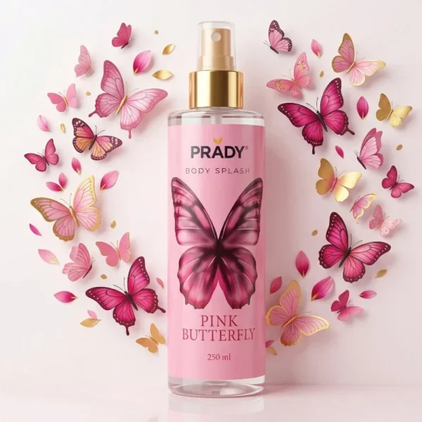 Body Splash Prady Pink Butterfly
