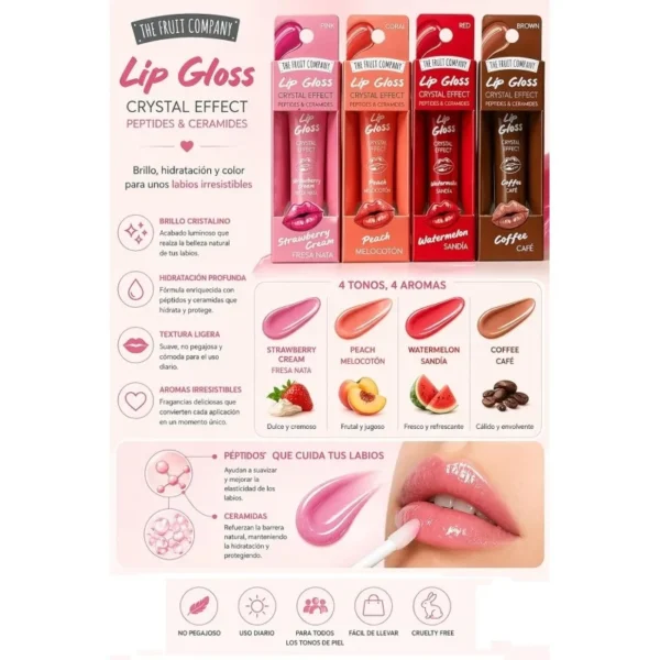 Lip Gloss Crystal Effect Café The Fruit Company