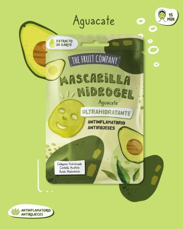 Mascarilla Facial Hidrogel Aguacate Ultrahidratante 31GR
