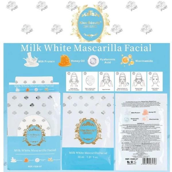 Mascarilla Facial Milk White