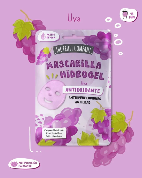 Mascarilla Facial Hidrogel Uva Antioxidante 31GR