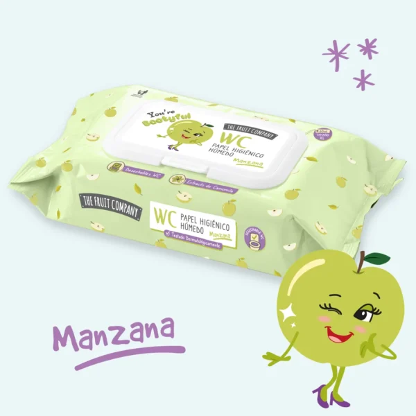 Papel Higiénico Húmedo Manzana 60UDS