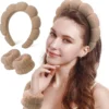 Set Diadema y Muñequeras Maquillaje Beige