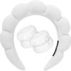 Set Diadema y Muñequeras Maquillaje Blanca
