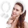 Set Diadema y Muñequeras Maquillaje Blanca