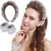 Set Diadema y Muñequeras Maquillaje Gris