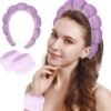Set Diadema y Muñequeras Maquillaje Lila