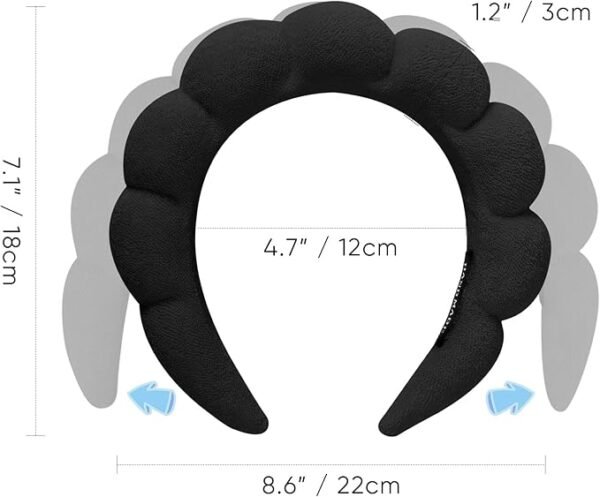 Set Diadema y Muñequeras Maquillaje Negra