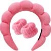 Set Diadema y Muñequeras Maquillaje Rosa