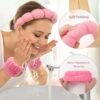 Set Diadema y Muñequeras Maquillaje Rosa