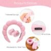 Set Diadema y Muñequeras Maquillaje Rosa Claro