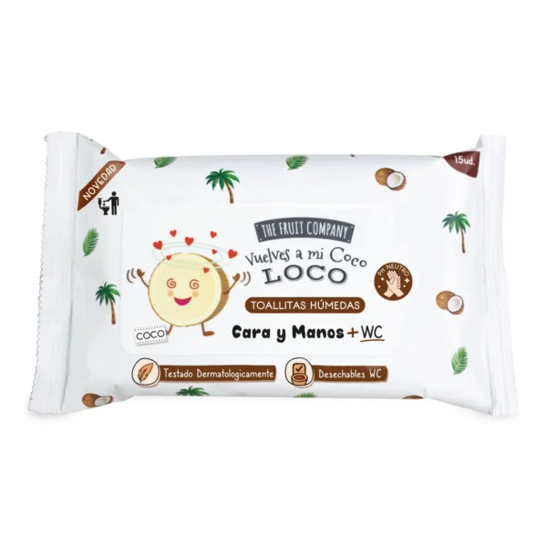 Toallitas Coco Manos Cara + WC 15UDS
